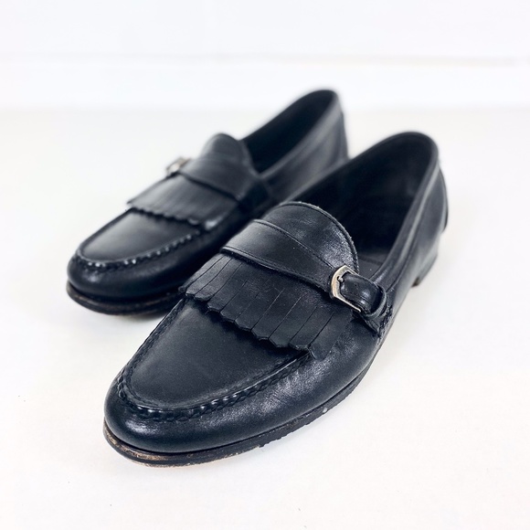 Allen Edmonds Wyngate Black Fringe Loafers 11B main image 8